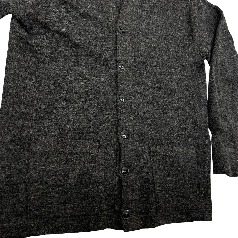 VTG 50s 60s men's Milwaukee Knits Corp 100% Virgin Wool V‎ Neck Cardigan Sweater - Picture 3 of 7